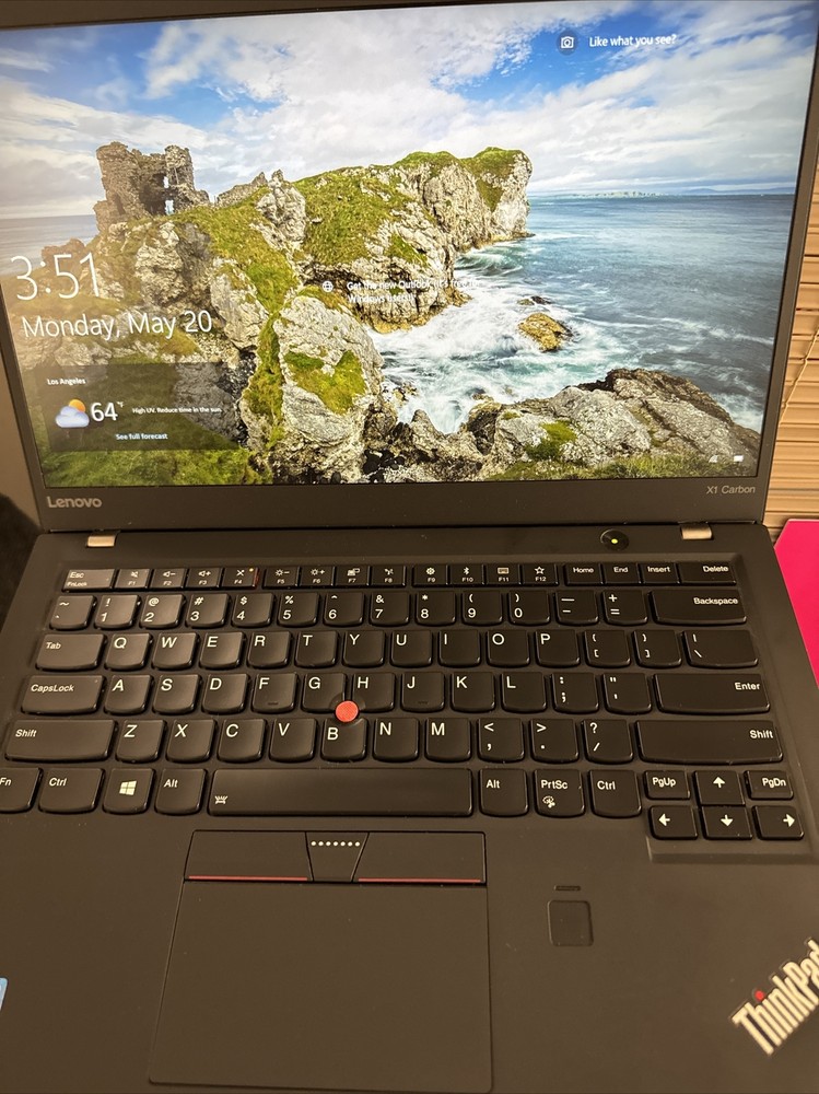 Lenovo 20HR000FUS TP X1 Carbon 5th Gen i7-7600U 8GB 500GB SSD Win 11 Pro
