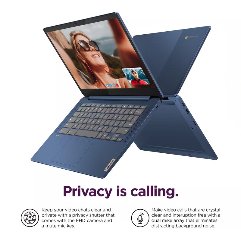 Lenovo IdeaPad Slim 3 Chromebook LaptopMediaTek Kompanio 520 4GB RAM 64GB eMMC gallery