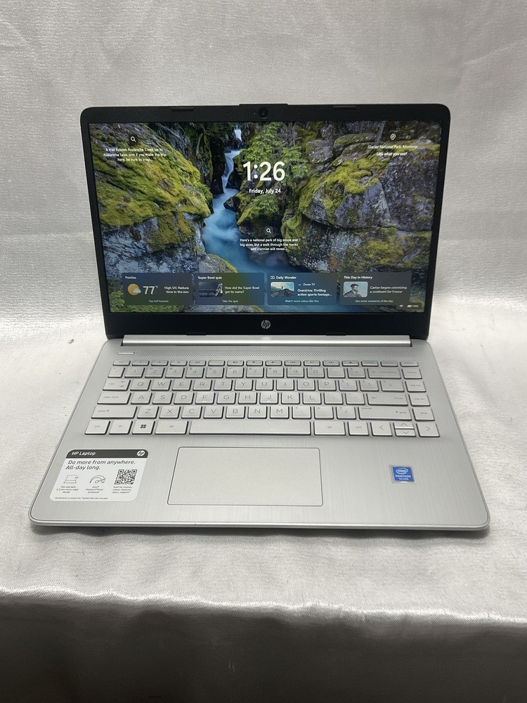 HP 14-DQ0057NR Pentium Silver N5030 1.10GHz 64GB SSD 4GB RAM Win11