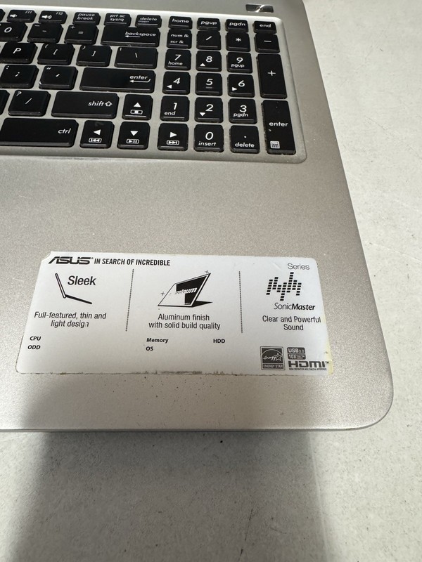 ASUS K501L i5-5200U 8GB GTX 950M | Blue Screen | Bad HDD | For Parts gallery