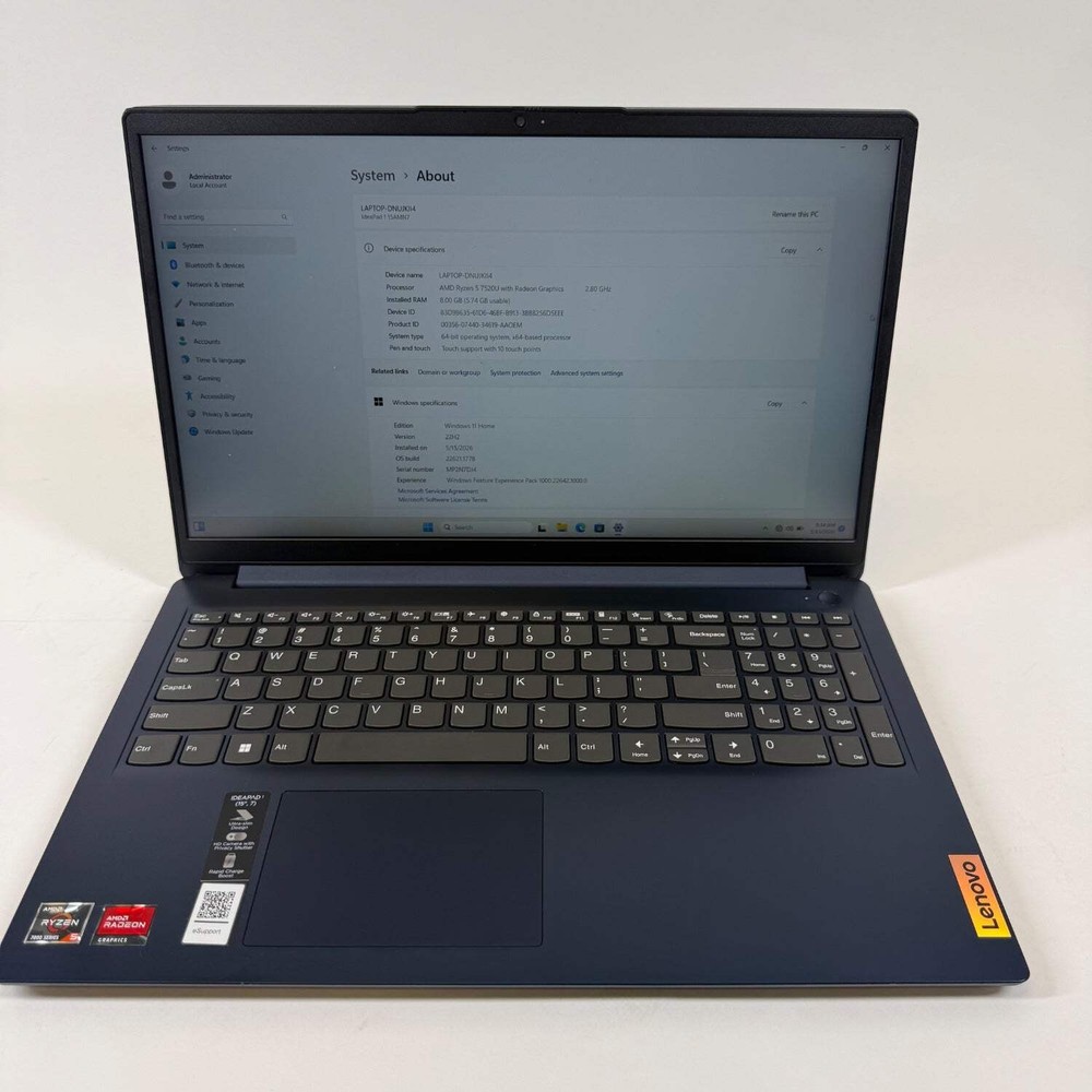 Lenovo IdeaPad 1 15AMN7 15.6" Ryzen 5 7520U 2.8GHz 8GB RAM 256GB