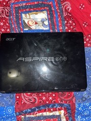 ACER Aspire One Mini Laptop Model ZG5 Blue NOT Tested And No Charger