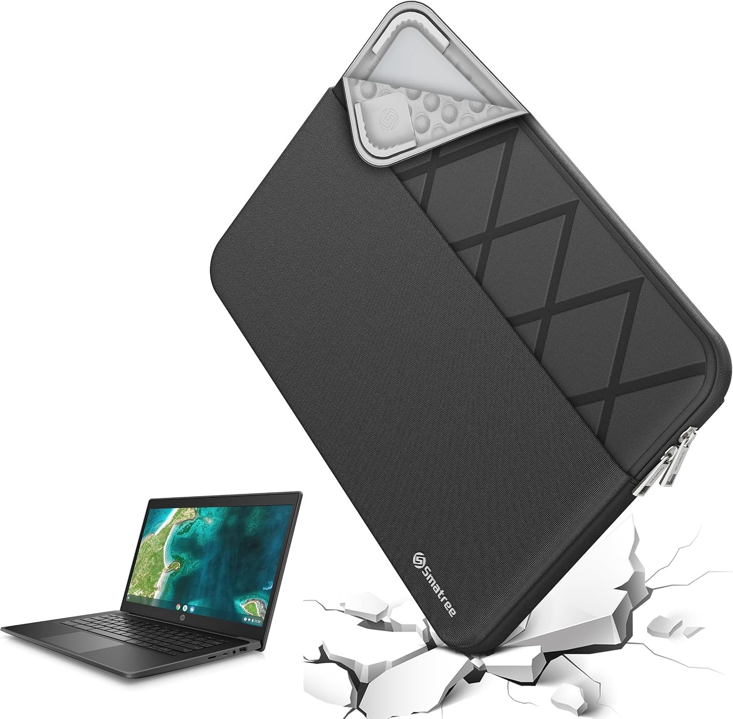 Smatree Elite-Black 14" Laptop Sleeve for HP OmniBook Ultra & X Next Gen AI gallery