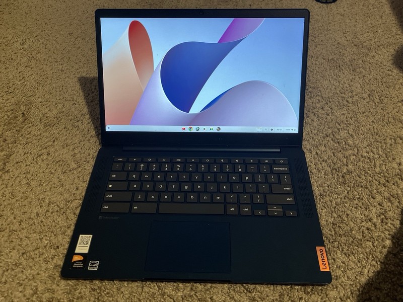 Lenovo Chromebook 14" Blue Laptop Chrome OS Built-in Webcam Wi-Fi Microphone gallery