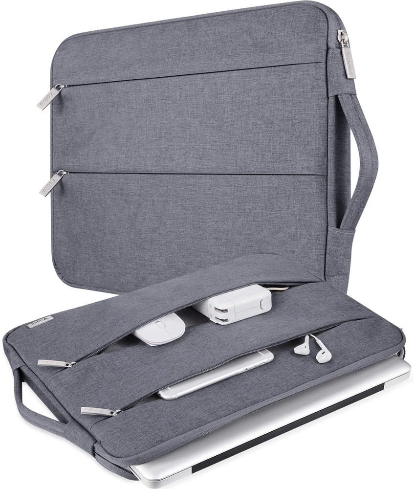 Laptop Sleeve Carrying Case 13 13.6 Inch for MacBook Air 13 M1/M2/M3/M4, Grey