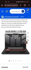 ASUS TUF GAMING A15 FHD 144Hz Ryzen 7 6800H 16GB RAM DDR5 2.5TB m.2 RTX 3050 Ti