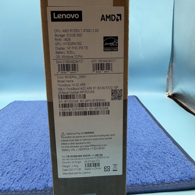 Lenovo ThinkBook 14 G2 ARE, 16GB, 512GB, Ryzen 7 4700U W10P gallery