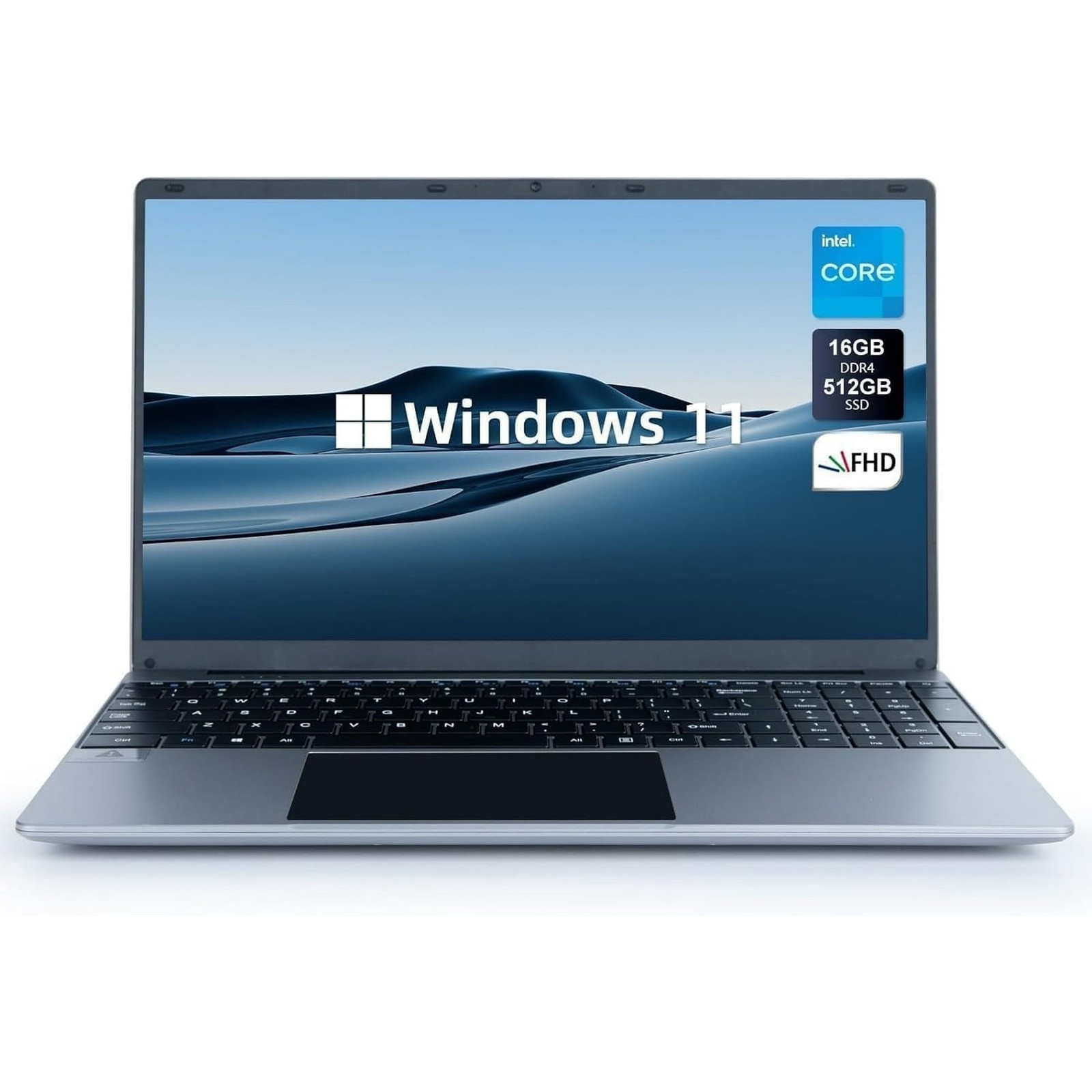 2026 15.6 inch Laptop 16GB+512GB Windows 11 Computers WiFi, Bluetooth, Type-C gallery