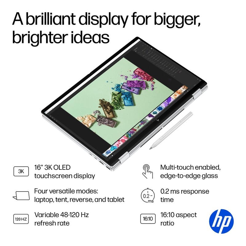 📍HP Laptop OmniBook 7 Flip 16"3K OLED Touch 2-in-1 AI PC Core Ultra 7 Copilot+ gallery