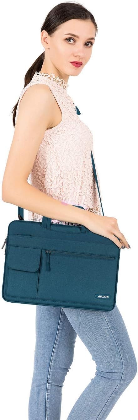 Laptop Shoulder Bag Polyester Flapover Briefcase Sleeve Case for MacBook Air/Pro gallery