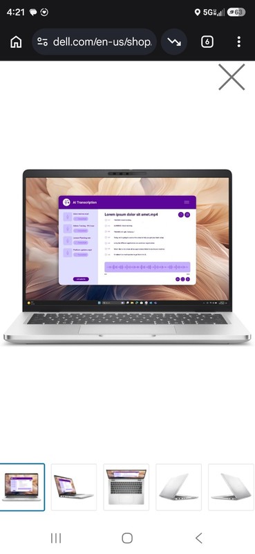 Dell Pro 14 Plus 14" IPS Core Ultra 5 235U 16GB 256GB SSD W11 Pro gallery