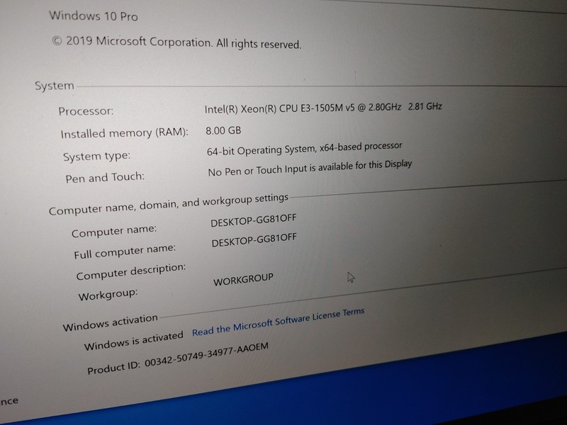 HP ZBook Studio G3 Intel Xeon E3-1505M v5 @ 2.80GHz,8GB RAM , 256GB SSD, WIN 10 gallery