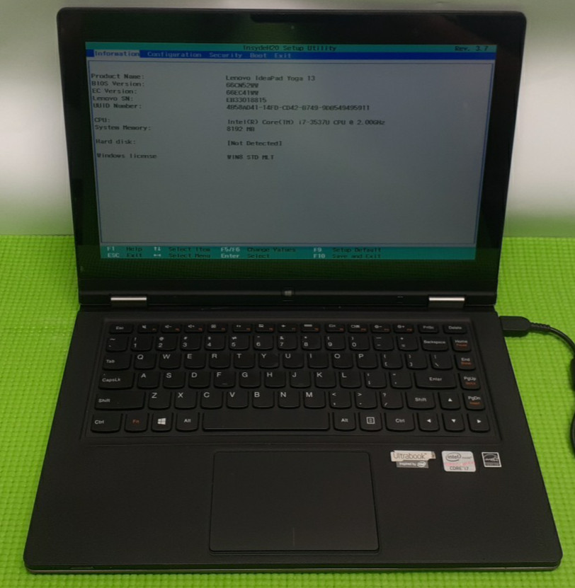 Lenovo Ideapad Yoga 13 Laptop Intel Core i7-3537U 8GB NO SSD NO OS gallery