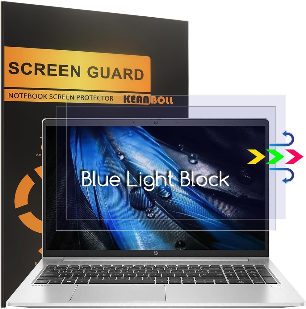 2 Pack Anti Blue Light (Matte) Screen Protector for HP Laptops 15.6" Laptop