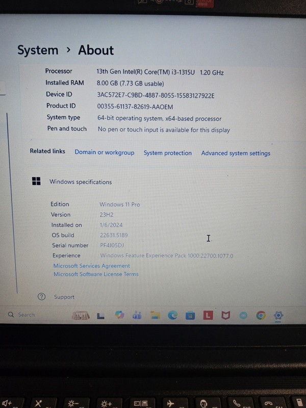 Lenovo V14 G4 IRU Windows 11 Pro Intel i3-1315U 1.2GHz 8GB RAM 256GB SSD 14" gallery