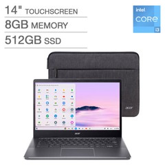 CHROMEBOOK ACER CHROME BOOK PLUS 514 LAPTOP 14″ CHROME OS 8GB 512SSD TOUCHSCREEN