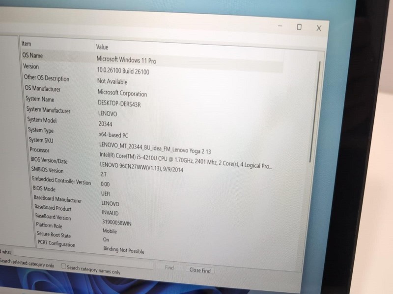 Lenovo Yoga 2 13 Intel I5-4210U 1.70GHz 4GB RAM 256GB SSD Win 11 Pro gallery