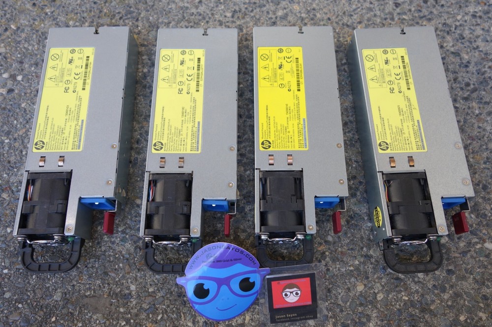 Lot Of 4 - HP 1500W Power Supply Miners Etc 684529-001 HSTNS-PL33 Platinum Plus