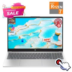 📍HP 15.6″ FHD IPS Touch laptop, AMD Ryzen 7 7730U UpTo 64GB RAM 2TB SSD WiFi 6