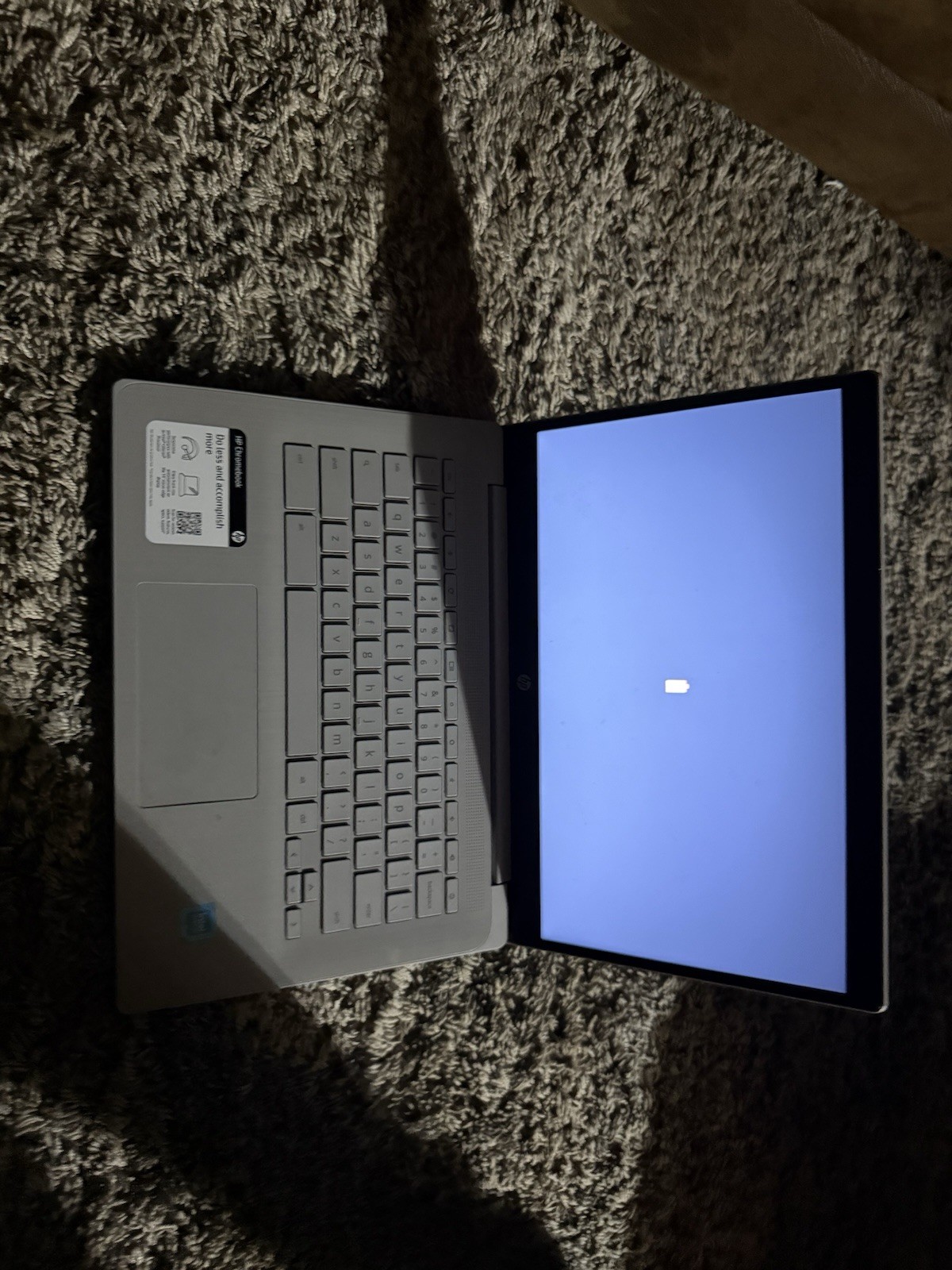 HP Chromebook 14in Laptop Intel Celeron Silver Wi-Fi Bluetooth Webcam USB gallery