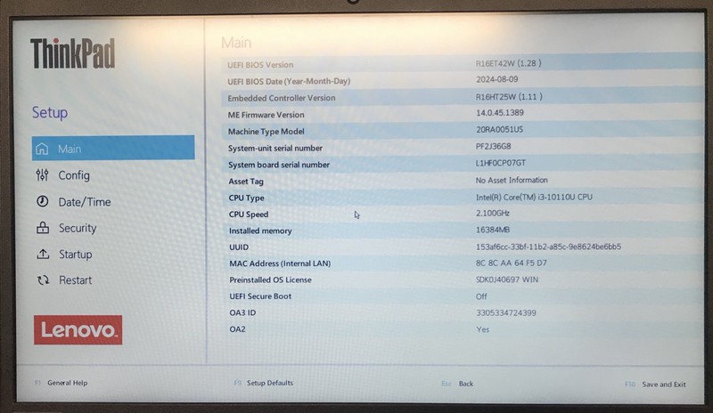Lenovo ThinkPad E14 14" Laptop i3-10110U 16GB RAM 500GB NVMe gallery