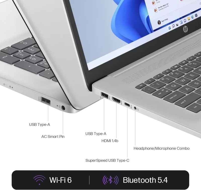 HP 17.3" Touch Laptop HD AMD Ryzen 5 7430U 32GB RAM 1TB Windows 11 Pro gallery