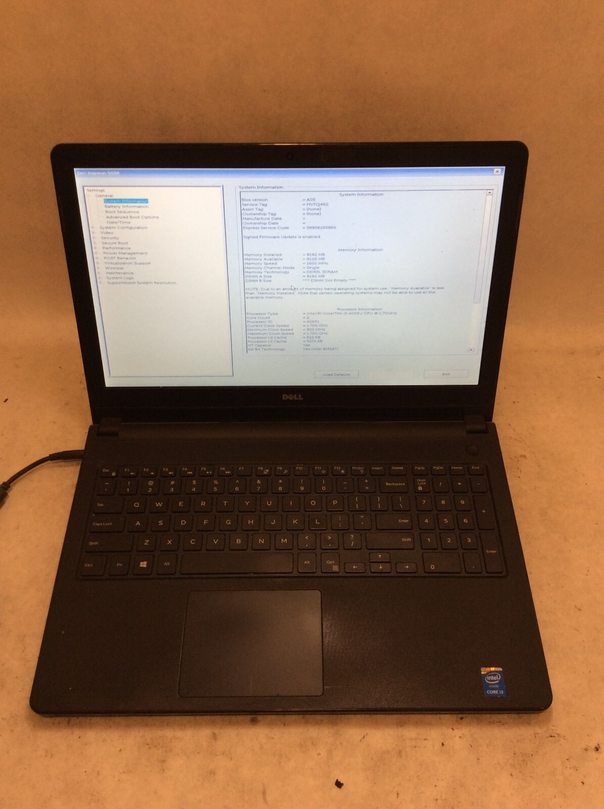 Dell Inspiron 15-3326 Laptop 15" Intel Core i3 4th Gen READ DESCRIPTION -PP gallery