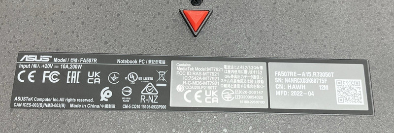 ASUS TUF GAMING A15 FA507R gallery