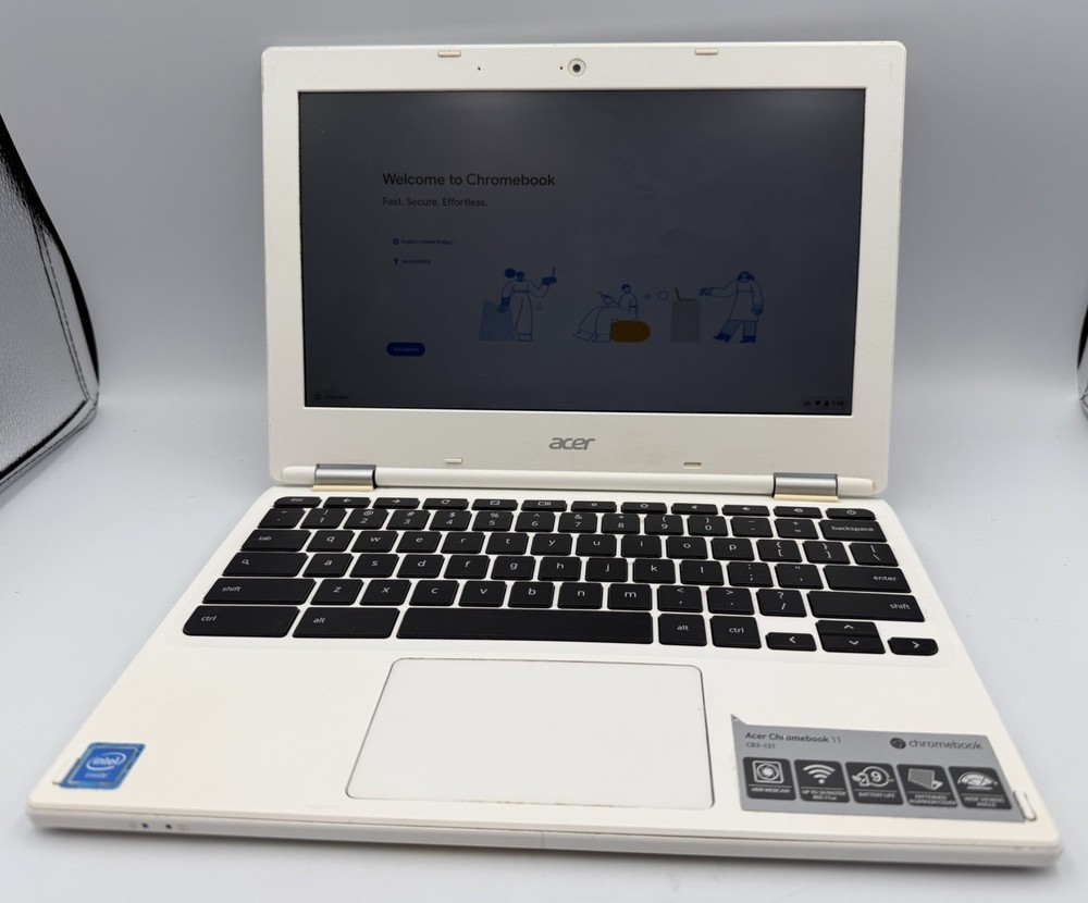 Acer Chromebook 11 CB3-131 Intel Chromebook Laptop 11.6” Chrome OS White