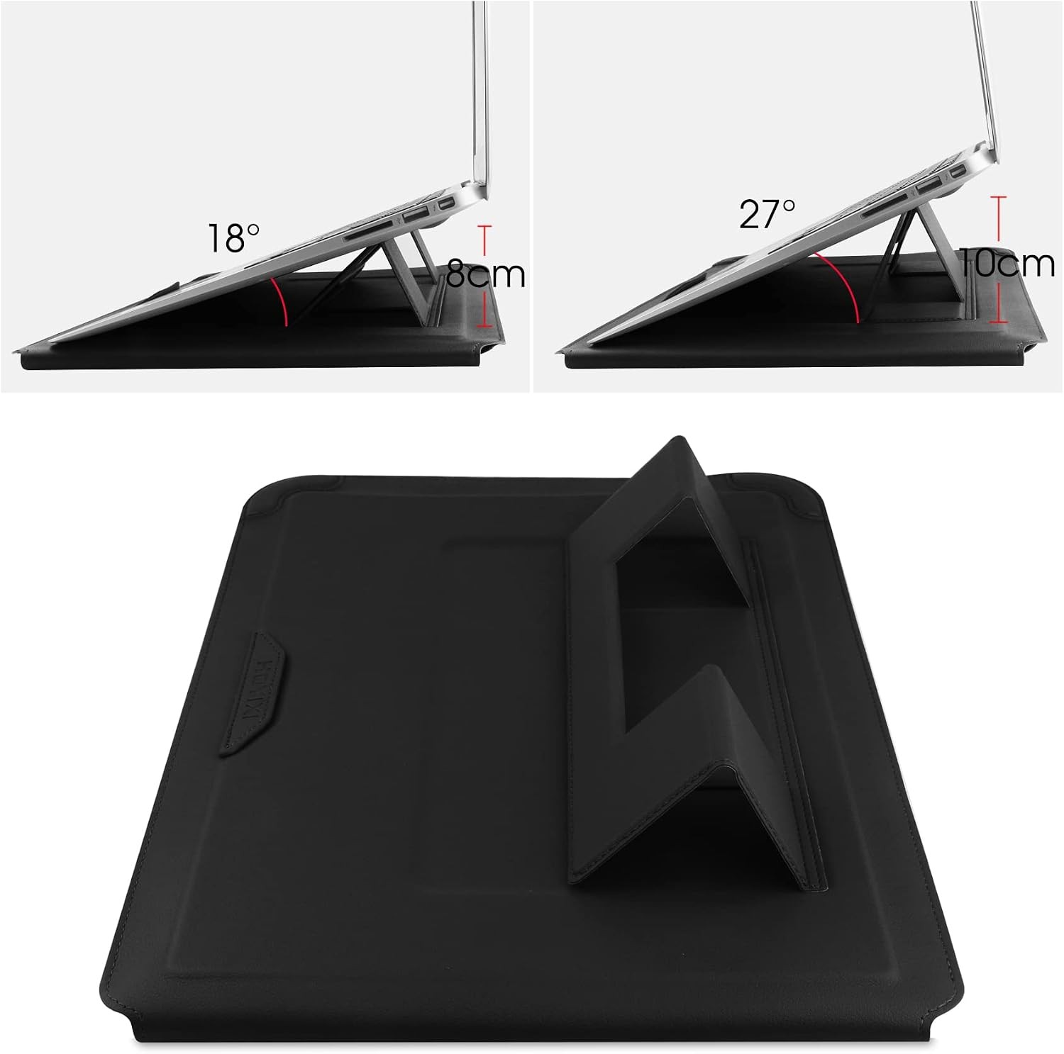 14 Inch Laptop Sleeve Case Leather Bag with Stand for Mac Pro 14 2021/ASUS Vivob gallery