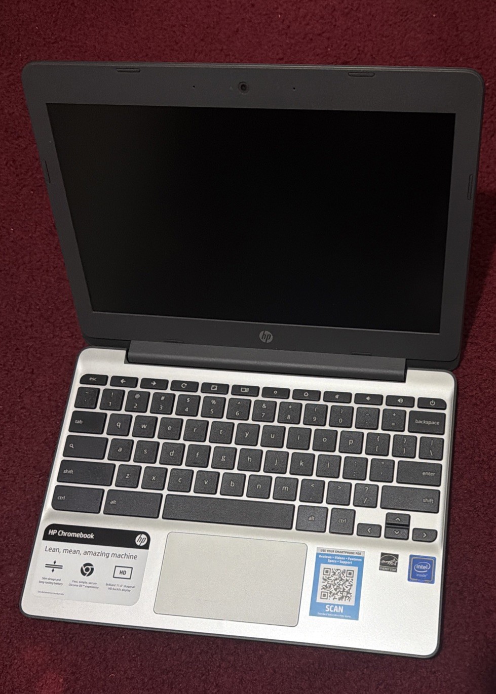HP Chromebook 11-V031NR 11.6" (16GB eMMC, Intel Celeron N3050, 1.60GHz, 4GB RAM) gallery