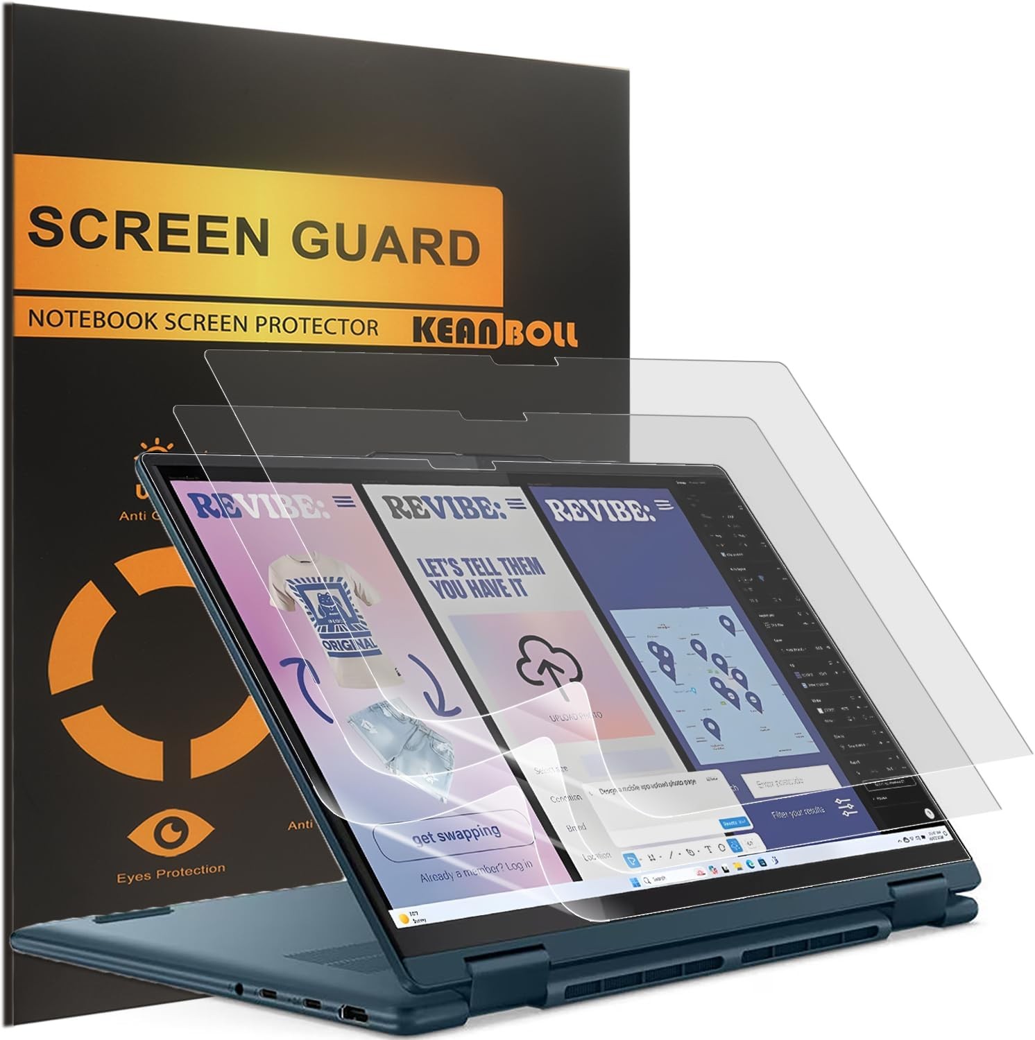 3-Pack Screen Protector for 2025 Lenovo Yoga 7 / 7i 16" 2-in-1 Touch Laptop, Mat gallery
