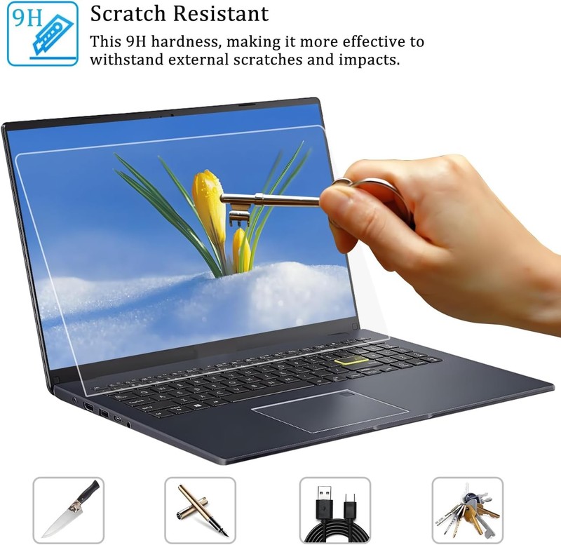 2-Pack Tempered Glass Screen Protectors for ASUS TUF 15.6" Gaming Laptops, VivoB gallery