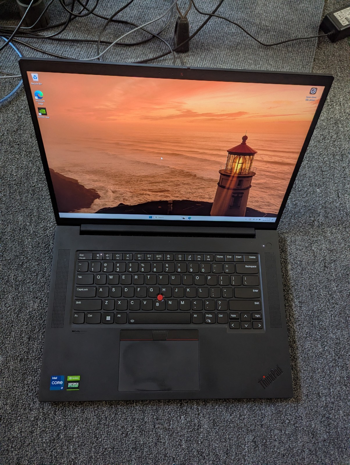 Lenovo Thinkpad X1 Extreme Gen 4 16 Laptop i7-11800H RTX 3060 32GB RAM 512GB SSD gallery