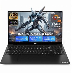 NIMO Light Gaming Laptop 15.6″ AMD R7 7735HS 16/32/64GB DDR5 RAM 256/512GB/1TB