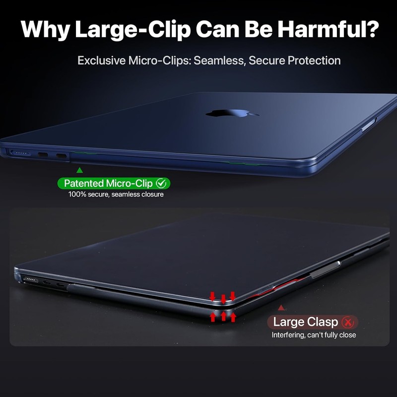 Sleeve for MacBook Air 15 inch 2026-2023 - Protective Hard Shell, Midnight Blue gallery