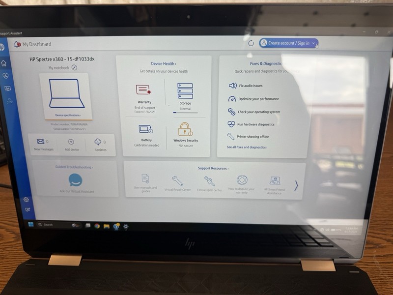 HP Spectre x360 15-df1xxx 15.6" i7-10510U 16GB 477GB SSD MX250 W11 Black gallery