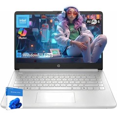 HP 14″ HD Laptop computer Intel processor N150 Win 11 Pro 16GB RAM 128GB UFS