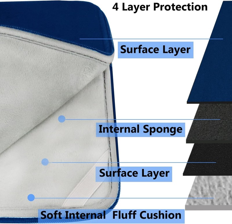 15.6 Inch Laptop Sleeve, Durable Shockproof Protective Cover for 15.6" HP, ASUS, gallery