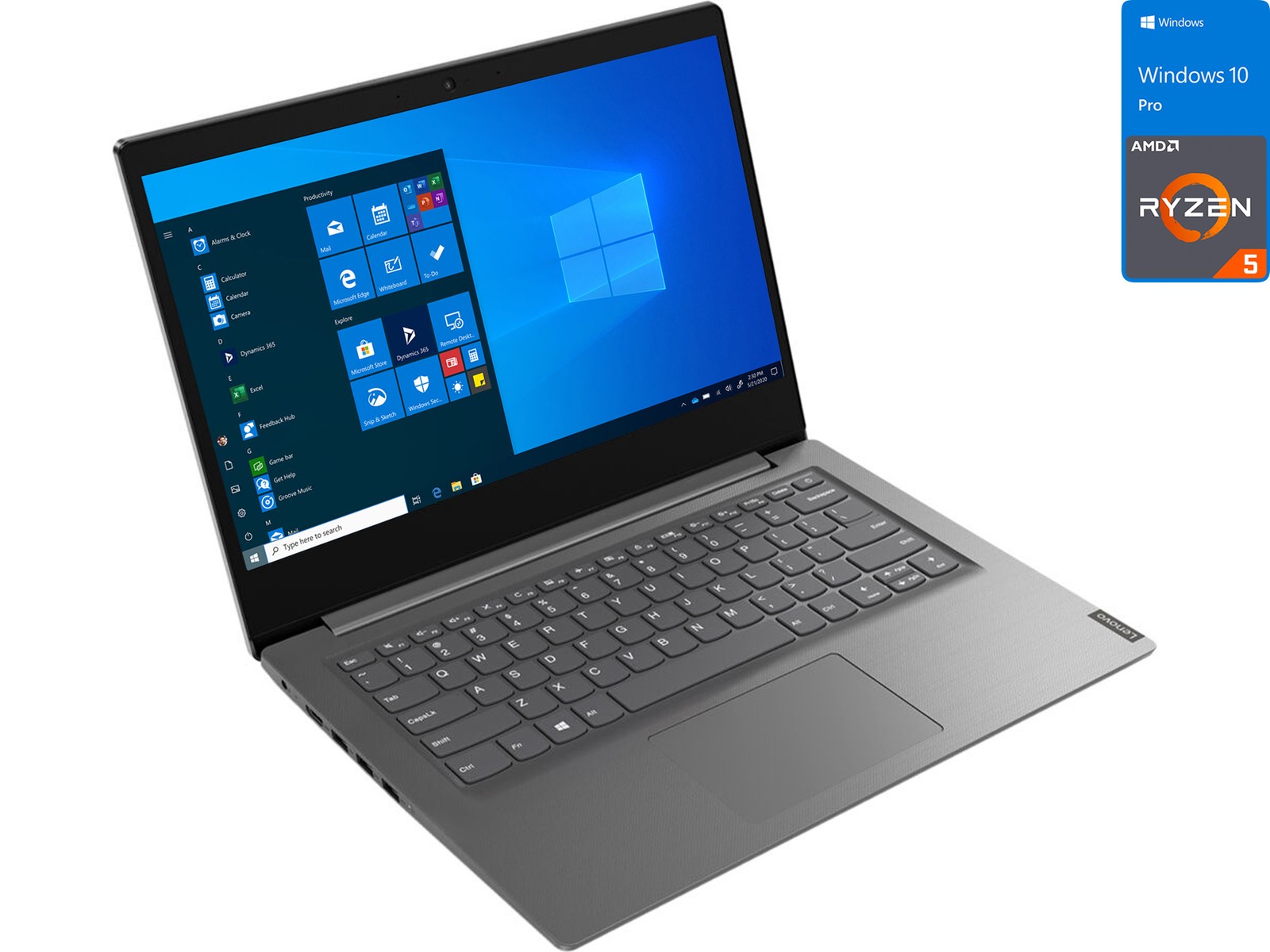 Lenovo V14, 14" FHD, Ryzen 5 4500U, 20GB RAM, 512GB SSD, Windows 10 Pro gallery
