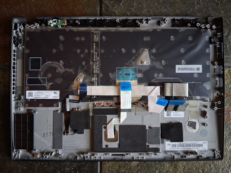 Lenovo ThinkPad T495s Palmrest, Keyboard, Trackpad + More gallery