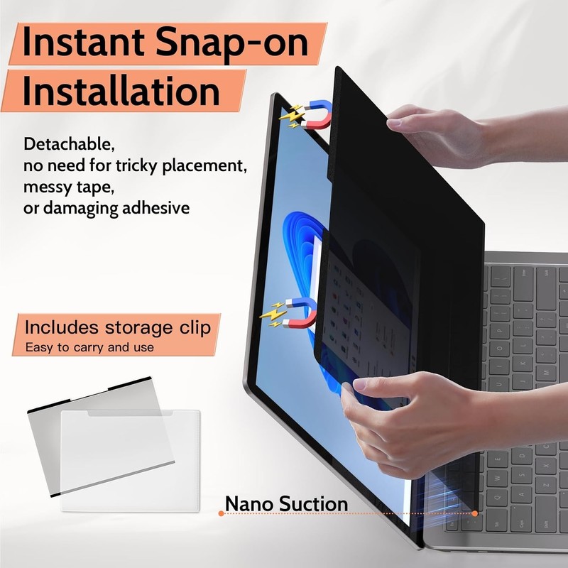 Magnetic Privacy Screen for 13.5 inch Microsoft Surface Laptop 6/5/4/3/2/1, Remo gallery