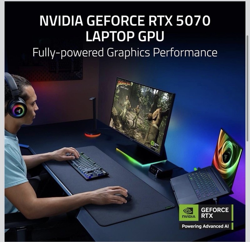 Razer Blade 14 2025 Gaming Laptop Ryzen AI 9 365 32GB RTX 5070 1TB OLED - Bundle gallery