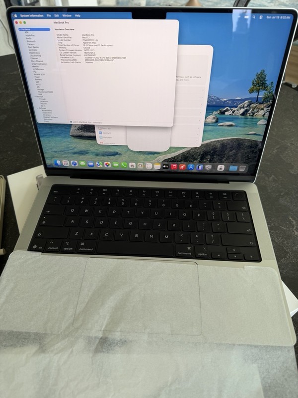 Apple 14 in MacBook Pro M5 Max Space Black 128GB RAM 2TB SSD 15 CYCLES gallery