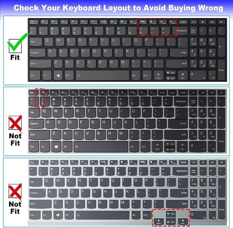Keyboard Cover for Lenovo V15 G4, V15 G3, V15 Gen 2, IdeaPad 1, 5 Slim 16" gallery