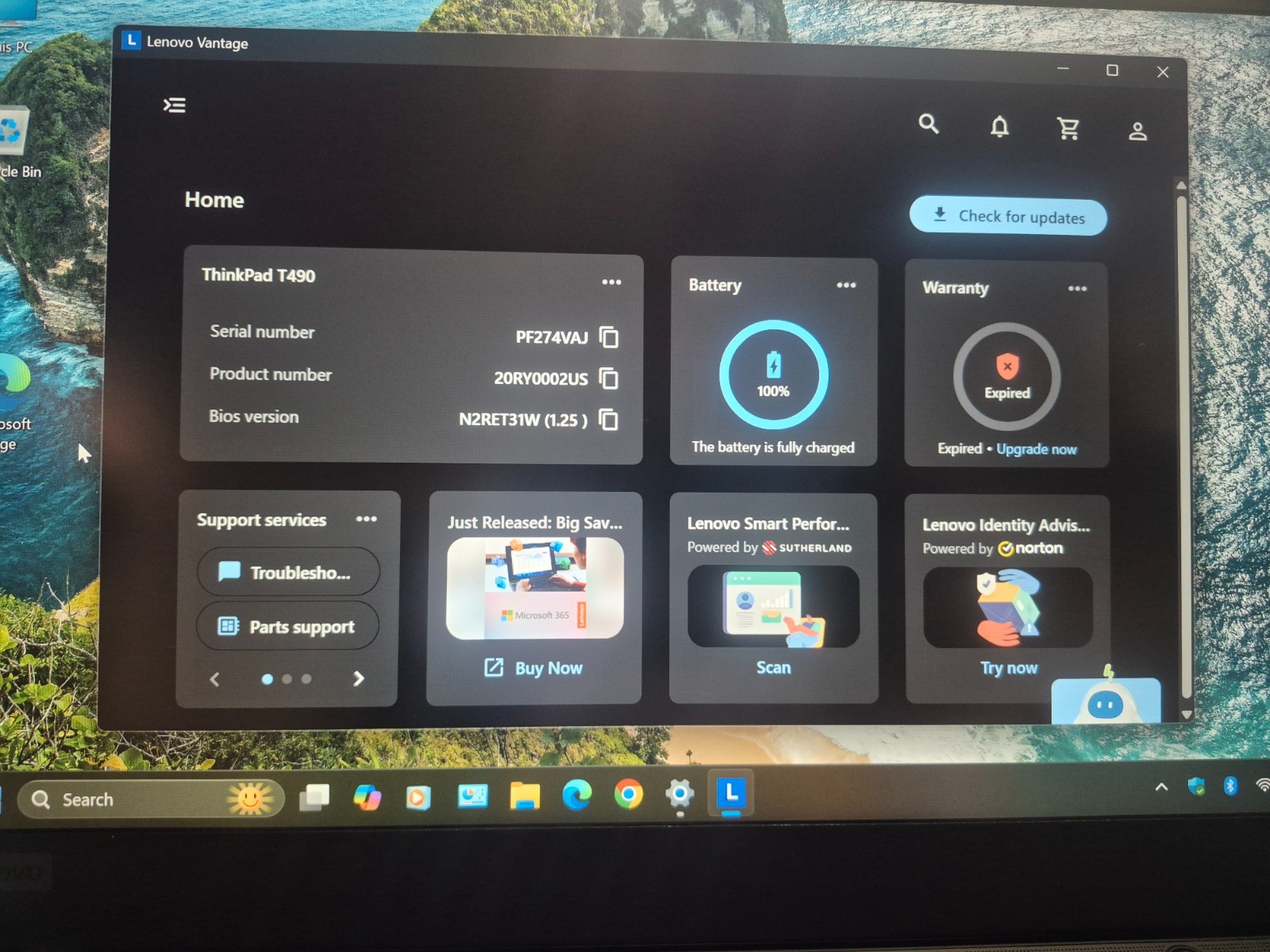 LENOVO THINKPAD T490 TOUCH i7-10510U 16GB RAM 512GB NVMe WIN 11 + OFFICE 2021 gallery