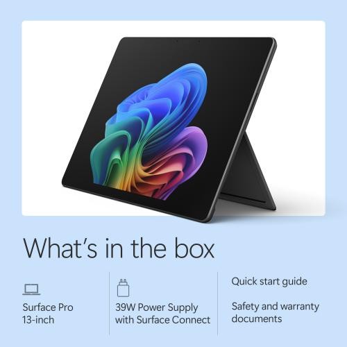 Microsoft Surface Pro 13" OLED Touch Snapdragon X2 Elite 16GB RAM 1TB SSD Black gallery