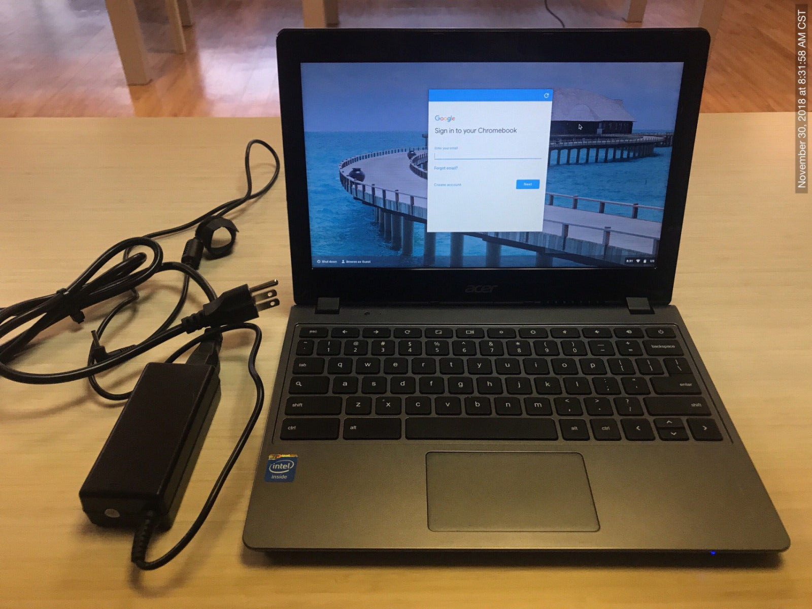 Acer Aspire C720-2827 11.6". 16GB, Intel Celeron, 1.4GHz, 2GB Chromebook - Black gallery