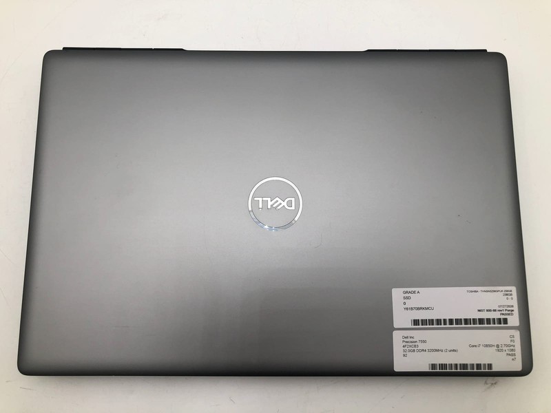 Dell | Precision 7550 | i7-10850H | 32GB | 256GB NVMe | Win 11 Pro | 92% Battery gallery