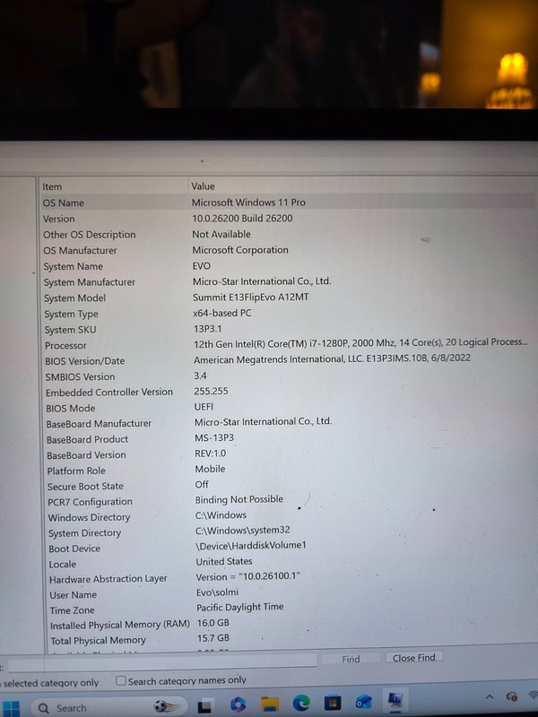MSI Summit E13 Flip Evo 13.4'' (512g SSD Intel Core i7-1280P 4.8GHz 16GB RAM)... gallery